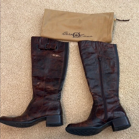 Brown Leather Riding Boots - Picture 3 of 9